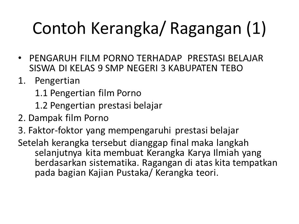 Contoh Kerangka Teori Karya Ilmiah Aneka Macam Contoh